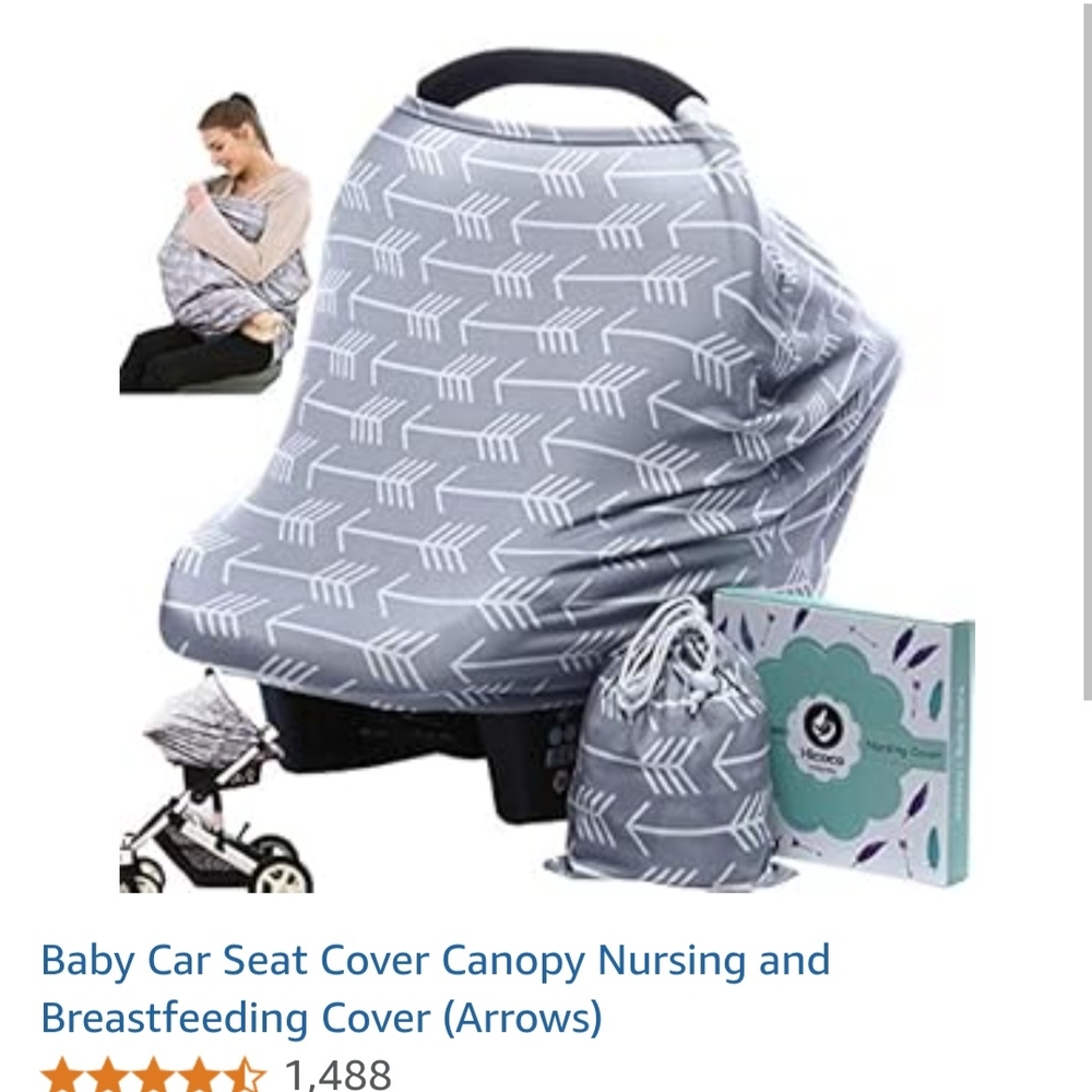 *Gray Arrow multi-use Baby Car Seat Cover*
